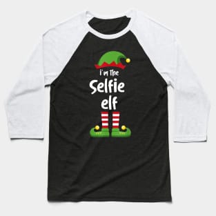 I'm The Selfie Elf Family Matching Christmas Pajama Gifts Baseball T-Shirt